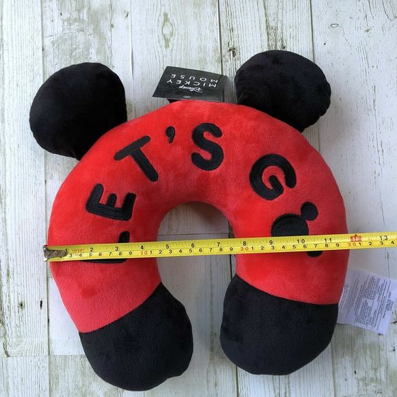 Mickey Mouse Travel Pillow Let’s Go Red New! $48+ - Picture 3 of 6